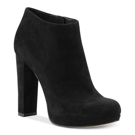 michael kors high heel boots leather|Michael Kors suede booties.